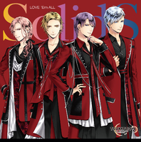 プロアニ2 ツキウタ SolidS 志季 翼 里津花 大 サイン入りCD TSUKIPRO THE ANIMATION 2』主題歌① SolidS「LOVE 'Em ALL」／SolidS
